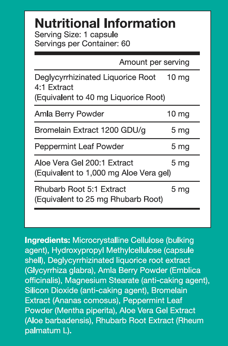 Aloe Vera Complex Ingredients