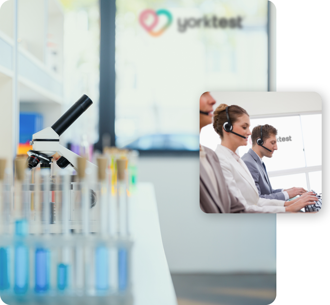 yokrtest customer care team & lab