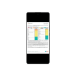 Food Allergy Test Results Mock-up featured on a black generic smartphone