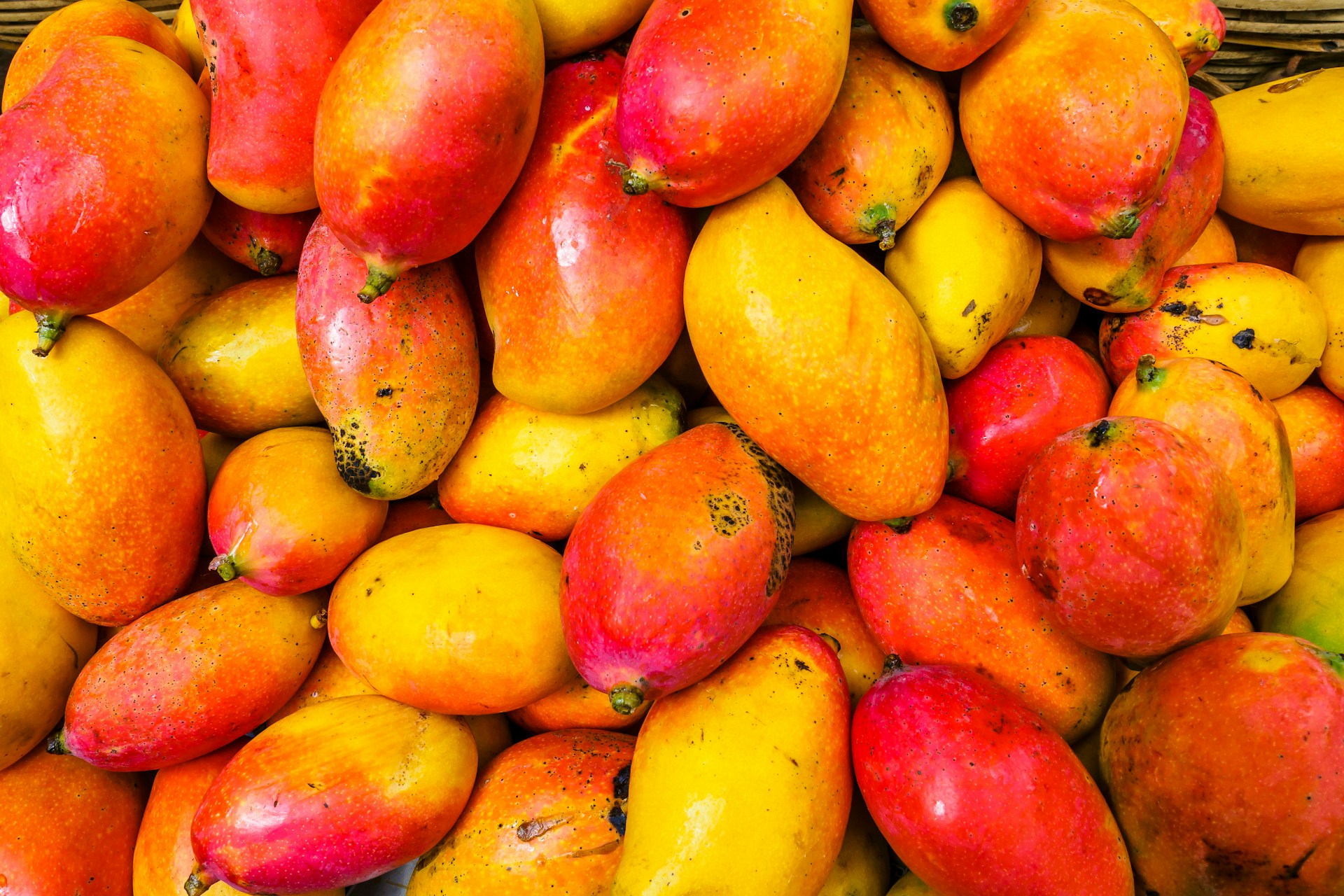 A pile of mangoes